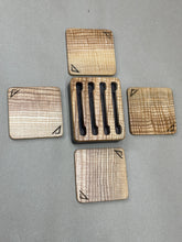 Load image into Gallery viewer, Figured Ash Coaster set.