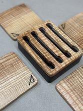 Load image into Gallery viewer, Figured Ash Coaster set.